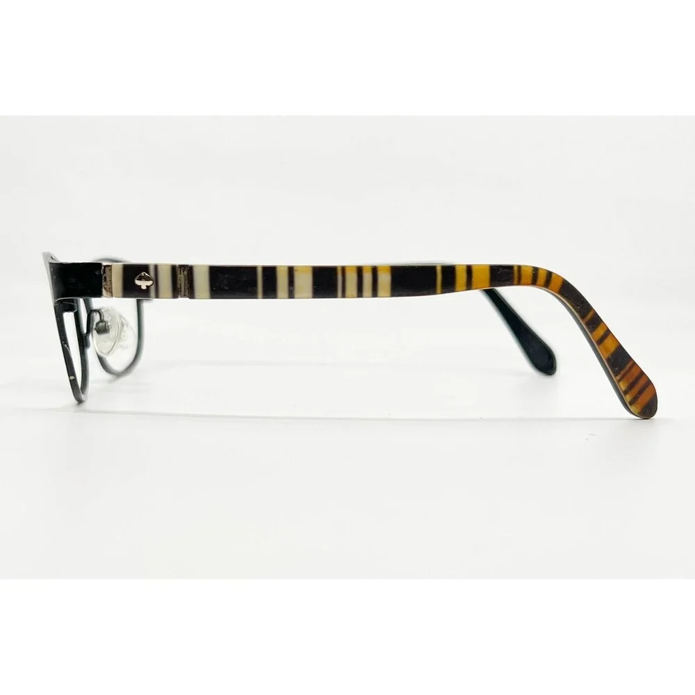 Kate Spade Eyeglass Frames Womens Black Jayla 0QG9 Striped Arms 50-17-135